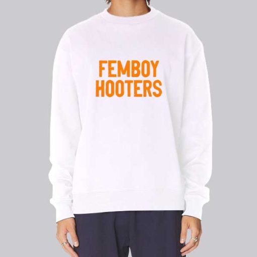 Vintage Font Femboy Hooters Hoodie