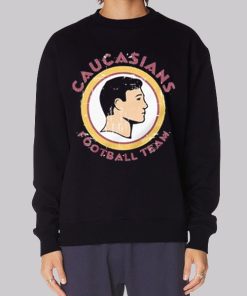 Vintage Football Team Caucasians Hoodie 2 Vintage Football Team Caucasians Hoodie 3
