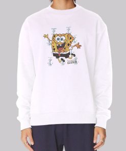 Vintage Funny Cartoon Spongebob Hoodie