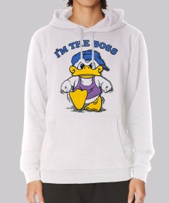 Vintage Funny I M the Boss Duck Hoodie Vintage Funny I M the Boss Duck Hoodie