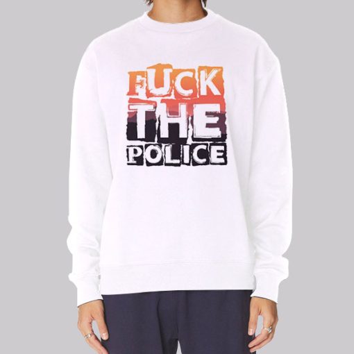 Vintage Graphic Fuck the Police Hoodie