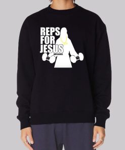 Vintage Gym Reps for Jesus Hoodie