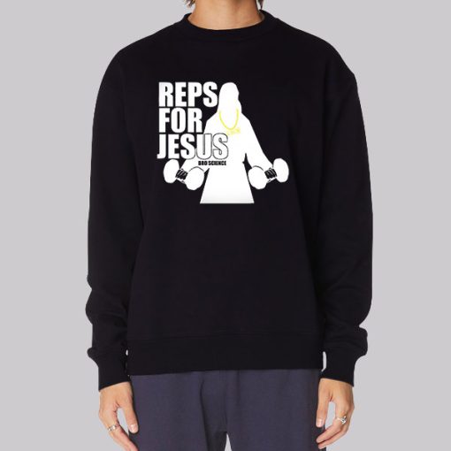 Vintage Gym Reps for Jesus Hoodie