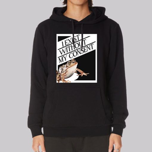 Vintage I Exist Without My Consent Hoodie