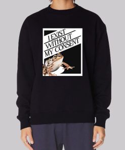 Vintage I Exist Without My Consent Hoodie