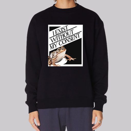 Vintage I Exist Without My Consent Hoodie