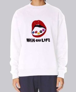 Vintage Lips Terre High on Life Hoodie