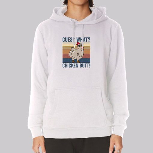 Vintage Meme Chicken Butt Joke Hoodie