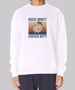Vintage Meme Chicken Butt Joke Hoodie