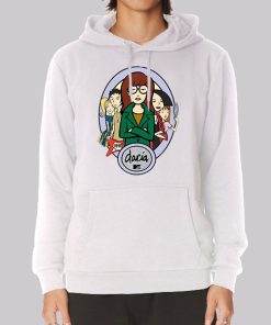 Vintage Mtv Cartoon Daria Hoodie Vintage Mtv Cartoon Daria Hoodie