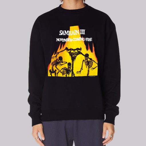 Vintage November Coming Fire Samhain Hoodie