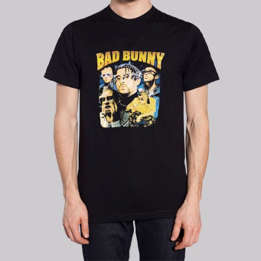 Vintage Portrait Bad Bunny Concert Hoodie