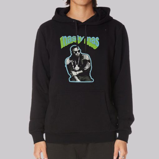 Vintage Portrait Nasty Nas Hoodie