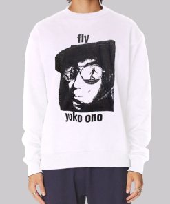 Vintage Potrait Fly Yoko Ono Hoodie