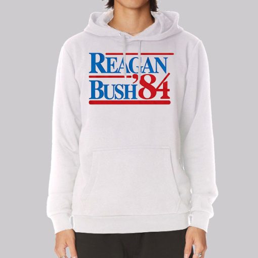 Vintage Reagan Bush 84 Hoodie