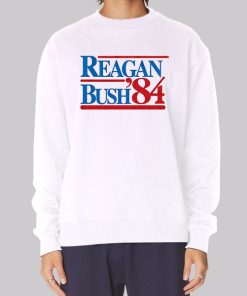 Vintage Reagan Bush 84 Hoodie
