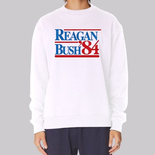 Vintage Reagan Bush 84 Hoodie