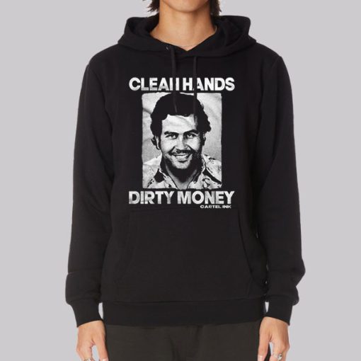 Vintage Retro Dirty Hands Clean Money Hoodie