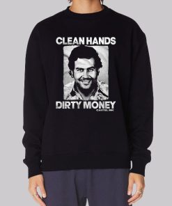 Vintage Retro Dirty Hands Clean Money Hoodie