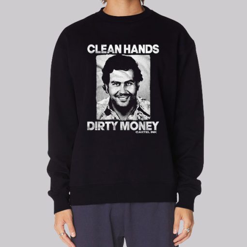 Vintage Retro Dirty Hands Clean Money Hoodie