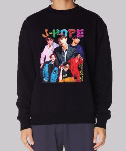 Vintage Retro Kpop J-Hope Bts Images Hoodie