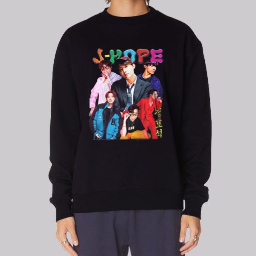 Vintage Retro Kpop J-Hope Bts Images Hoodie