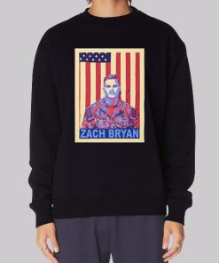 Vintage Retro Zach Bryan American Flag Hoodie