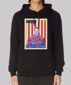 Vintage Retro Zach Bryan American Flag Hoodie 4