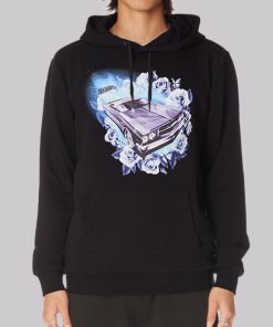 Vintage Rose Flowers Hot Wheels Hoodie