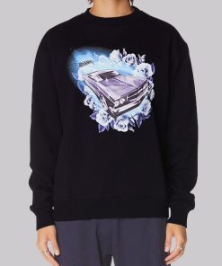 Vintage Rose Flowers Hot Wheels Hoodie