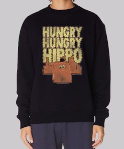 Vintage Shirthangry Hippo Funny Hoodie