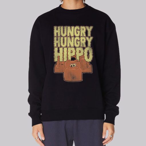 Vintage Shirthangry Hippo Funny Hoodie