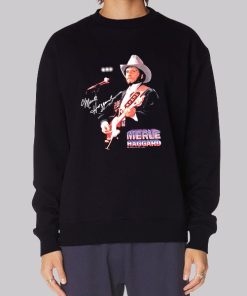 Vintage Signature Cowboy Merle Haggard Hoodie