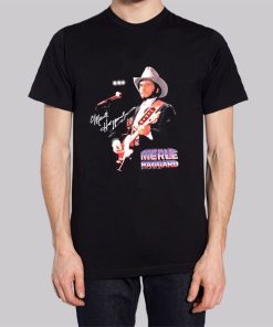 Vintage Signature Cowboy Merle Haggard Hoodie 3