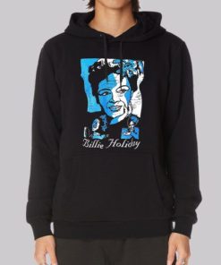 Vintage Singer Billie Holiday Hoodie 4