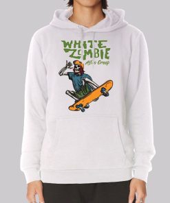 Vintage Skate White Zombie Hoodie Vintage Skate White Zombie Hoodie