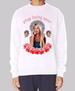 Vintage Stop Being Poor Hoodie