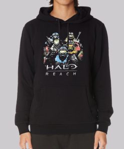 Vintage Video Game Reach Halo Hoodie