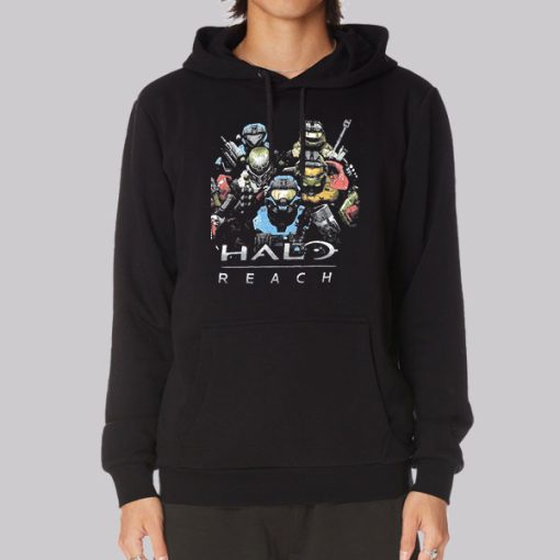 Vintage Video Game Reach Halo Hoodie