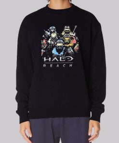 Vintage Video Game Reach Halo Hoodie