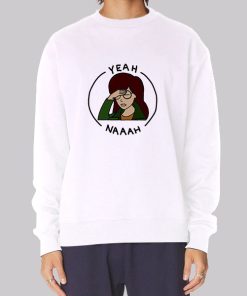 Vintage Yeah Naah Cartoon Daria Hoodie