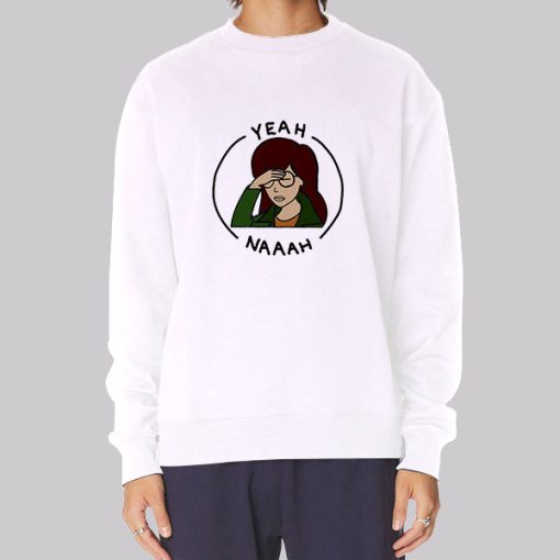 Vintage Yeah Naah Cartoon Daria Hoodie