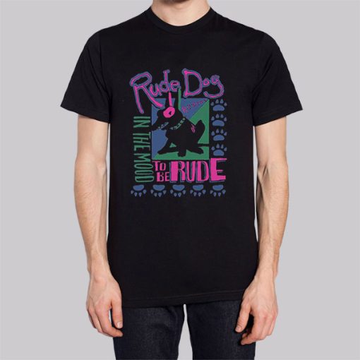 Vintage in the Mood Rude Dog Hoodie