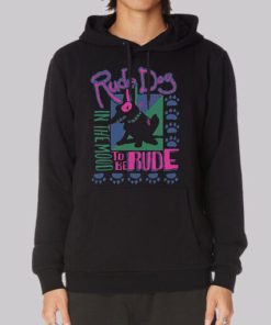 Vintage in the Mood Rude Dog Hoodie 4