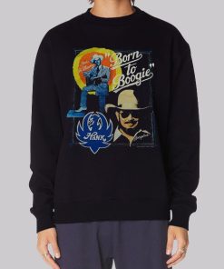 Vtg Born to Boogie Hank Williams Hoodie