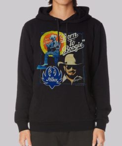 Vtg Born to Boogie Hank Williams Hoodie 4