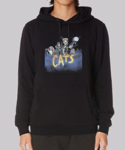 Vtg Musical Cats Broadway Hoodie