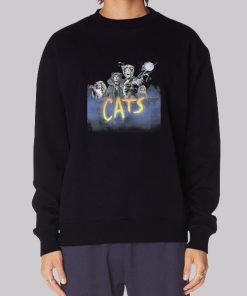 Vtg Musical Cats Broadway Hoodie