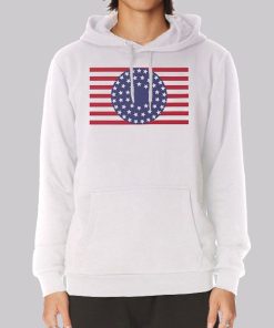 Vtg Universe Watchmen American Flag Hoodie Vtg Universe Watchmen American Flag Hoodie