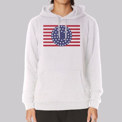 Vtg Universe Watchmen American Flag Hoodie